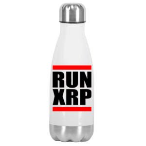 Run XRP Ripple Crypto Currency To the Moon Stainless Steel Insulated Water Bottle