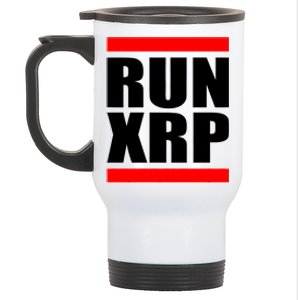 Run XRP Ripple Crypto Currency To the Moon Stainless Steel Travel Mug