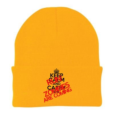 Run! Zombies Are Coming Knit Cap Winter Beanie