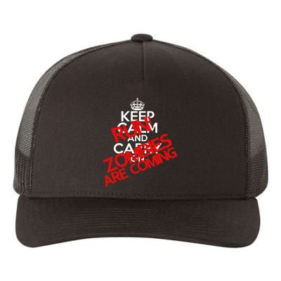 Run! Zombies Are Coming Yupoong Adult 5-Panel Trucker Hat