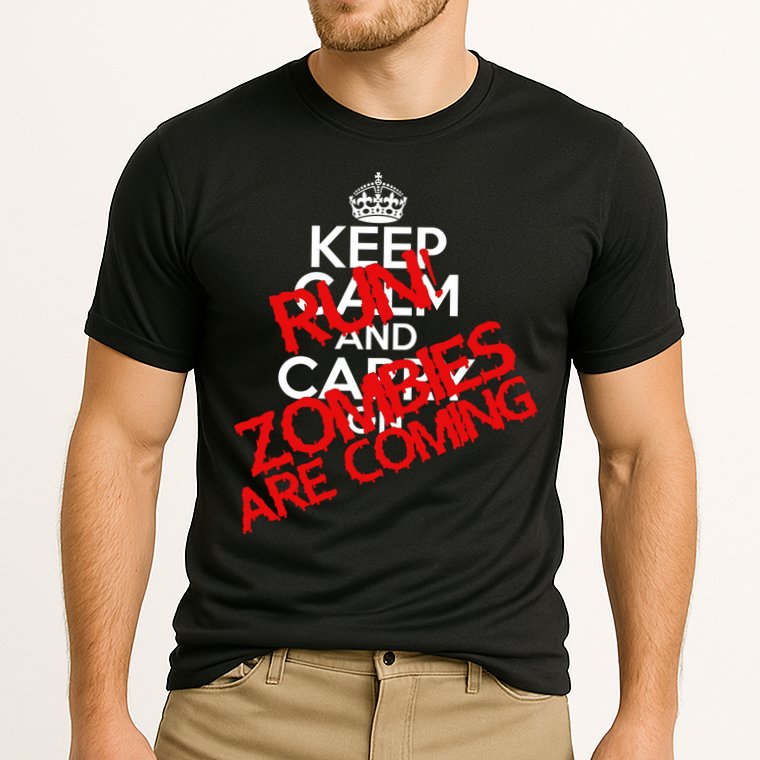 Run! Zombies Are Coming Cooling Performance Crew T-Shirt