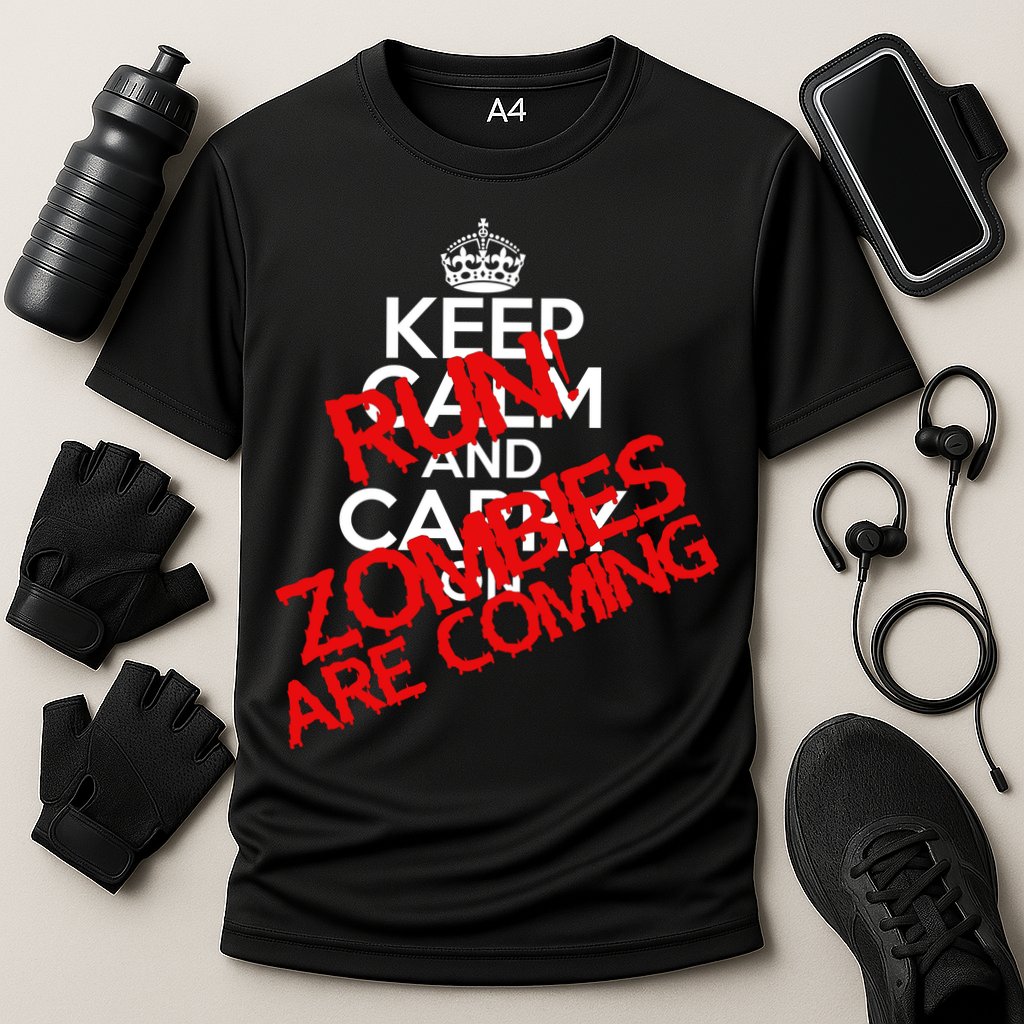 Run! Zombies Are Coming Cooling Performance Crew T-Shirt