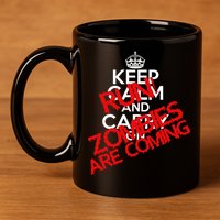 Run! Zombies Are Coming 11oz C Handle Ceramic Mug