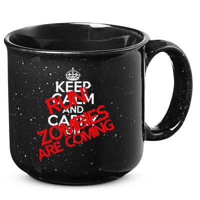 Run! Zombies Are Coming 15oz Campfire Ceramic Mug