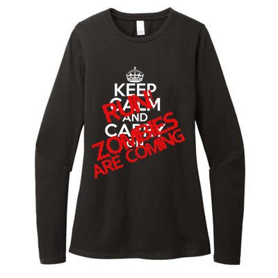 Run! Zombies Are Coming Womens CVC Long Sleeve Shirt