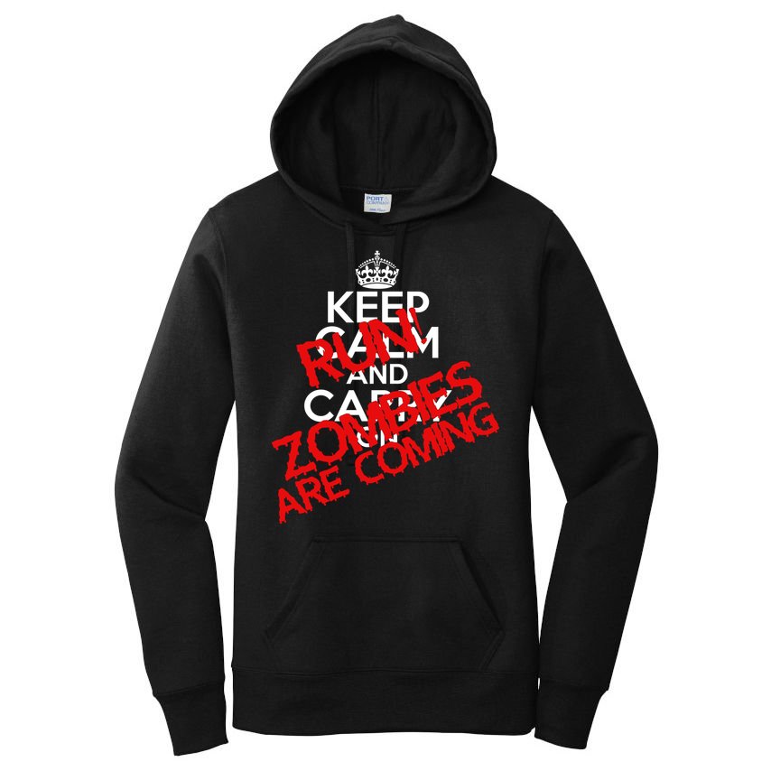 Run! Zombies Are Coming Women's Pullover Hoodie