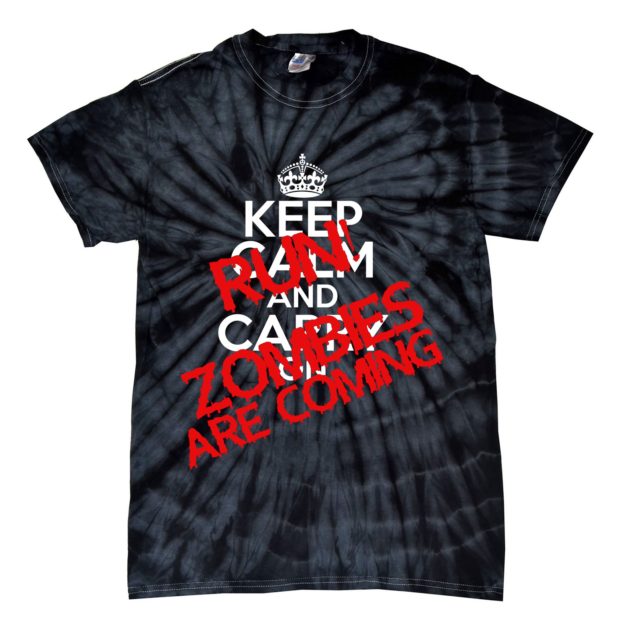 Run! Zombies Are Coming Tie-Dye T-Shirt