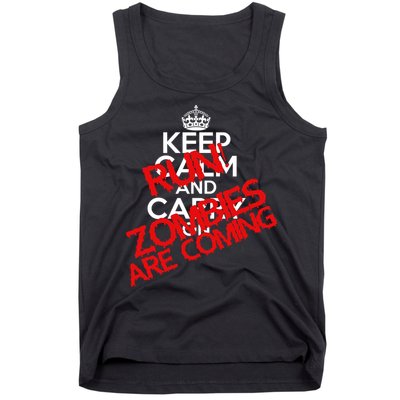 Run! Zombies Are Coming Tank Top