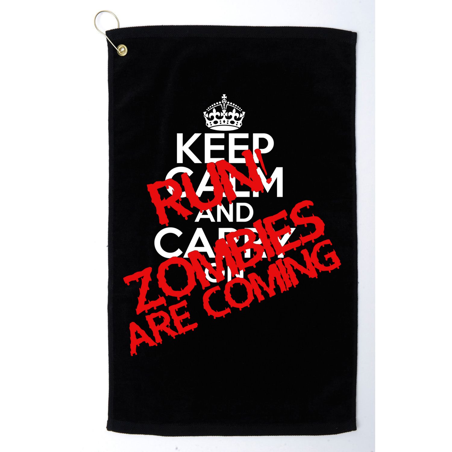 Run! Zombies Are Coming Golf Towel