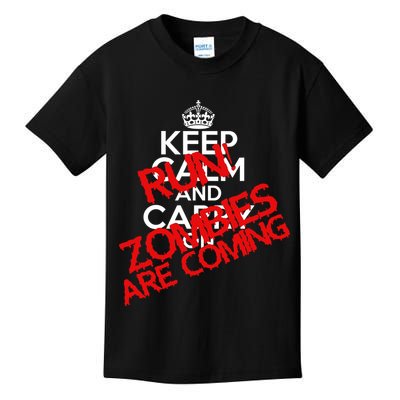 Run! Zombies Are Coming Kids T-Shirt