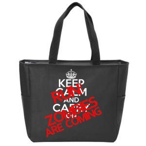 Run! Zombies Are Coming Zip Tote Bag