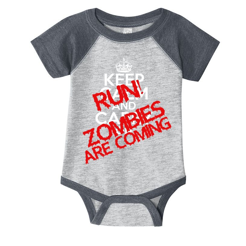 Run! Zombies Are Coming Infant Baby Jersey Bodysuit