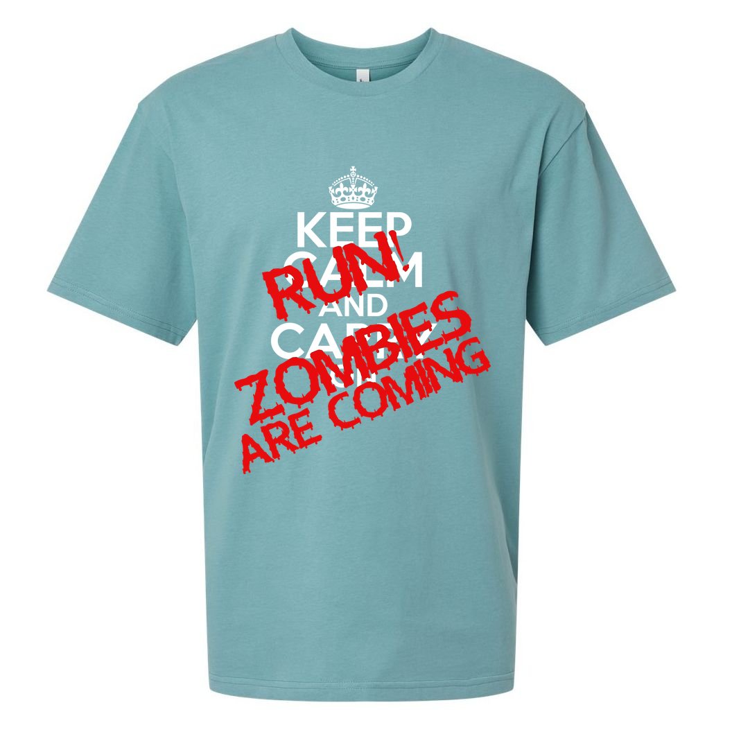Run! Zombies Are Coming Sueded Cloud Jersey T-Shirt