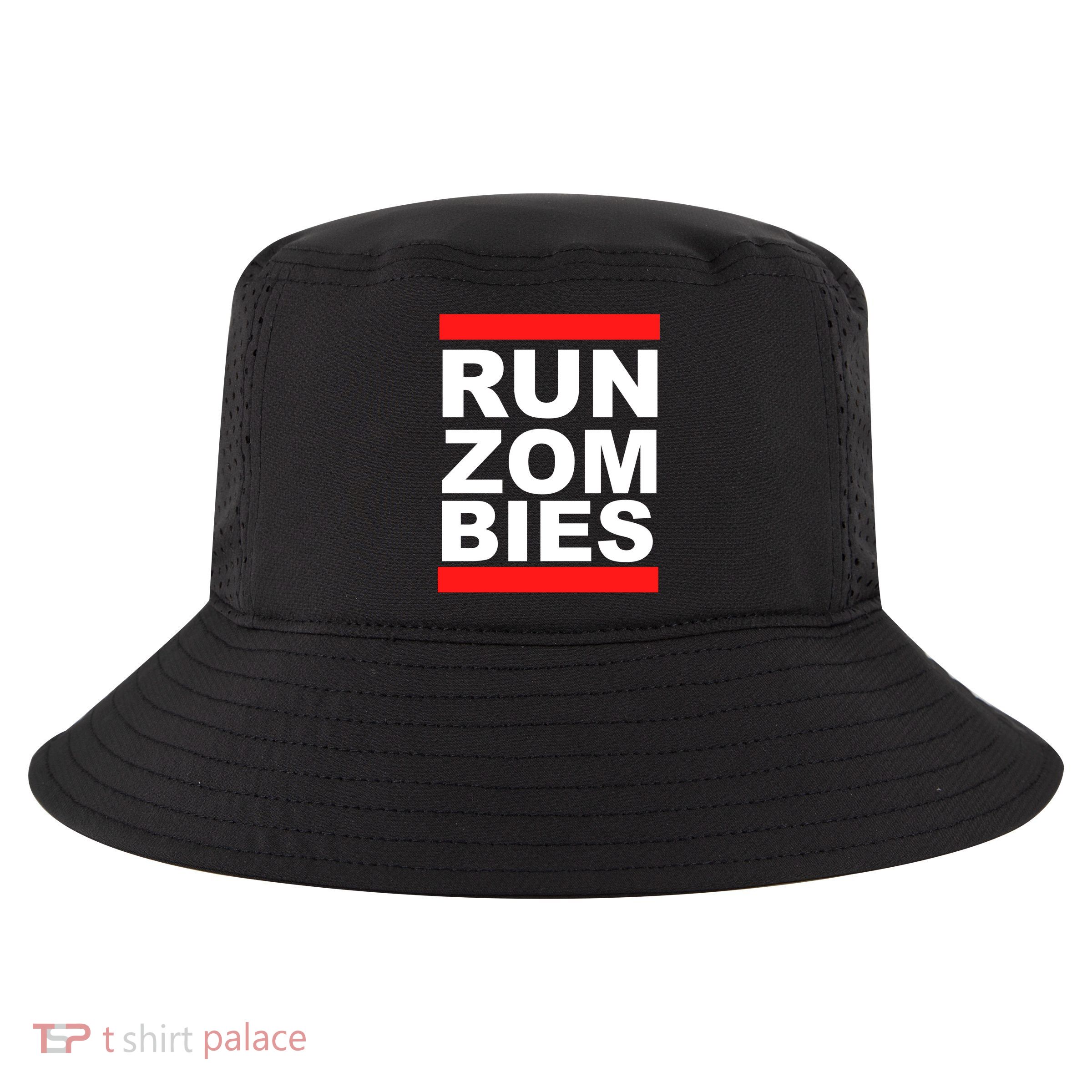 Run Zombies Retro Cool Comfort Performance Bucket Hat