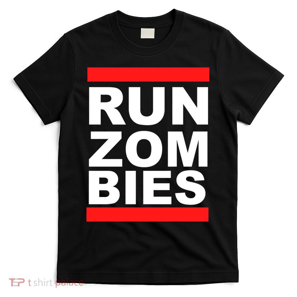 Run Zombies Retro T-Shirt