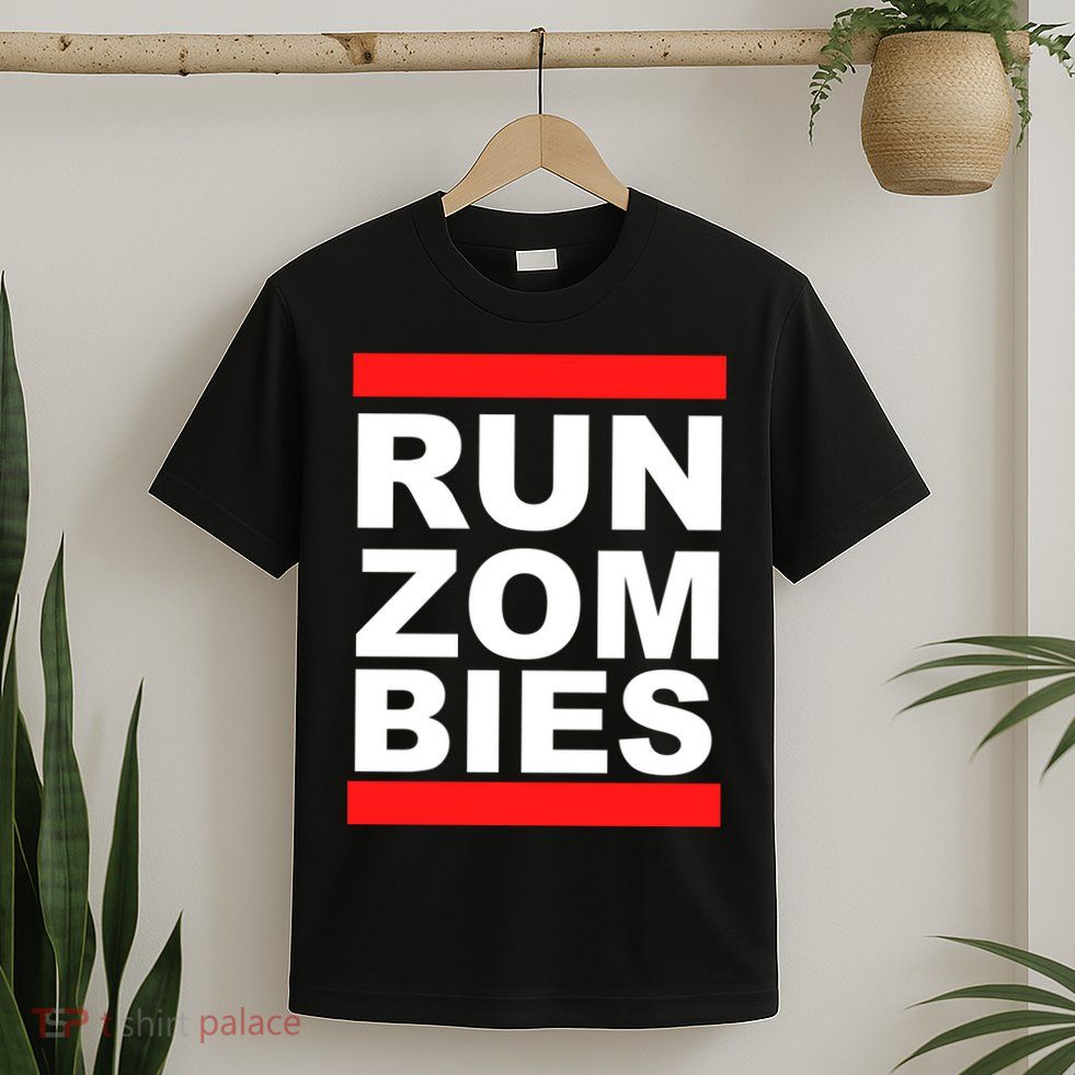 Run Zombies Retro T-Shirt