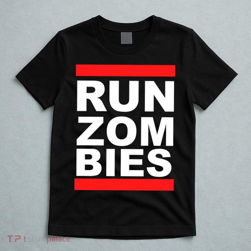 Run Zombies Retro T-Shirt