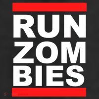 Run Zombies Retro 11oz C Handle Ceramic Mug