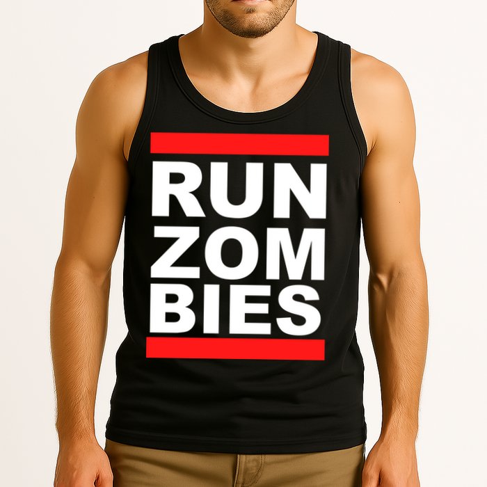 Run Zombies Retro Tank Top