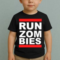 Run Zombies Retro Toddler T-Shirt
