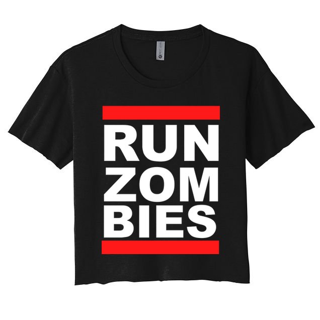 Run Zombies Retro Crop Top