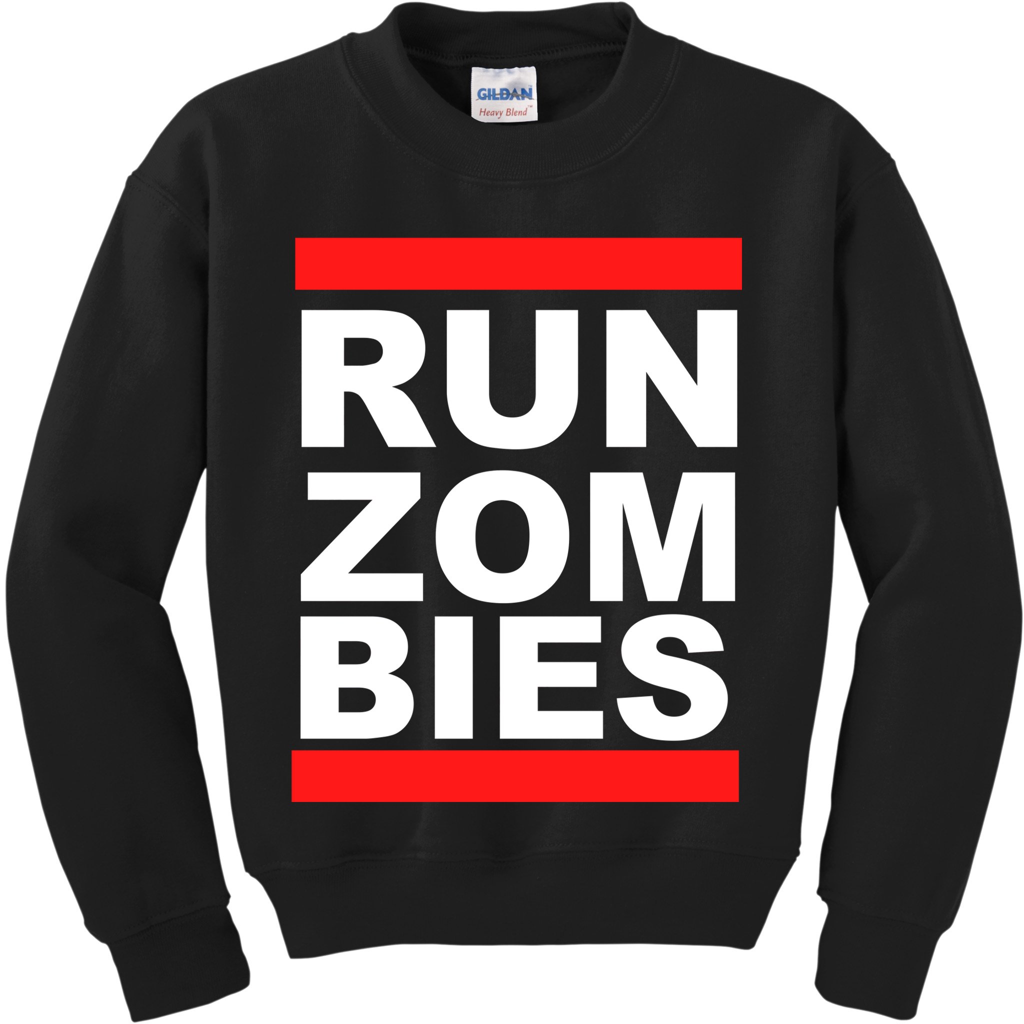 Run Zombies Retro Kids Sweatshirt