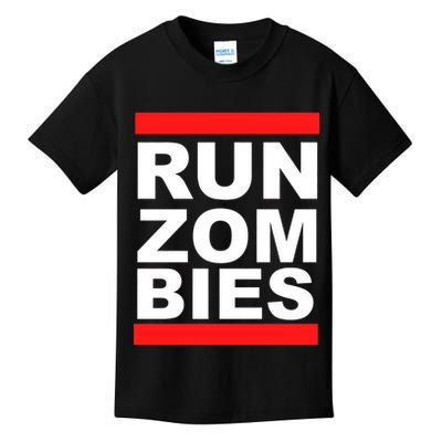 Run Zombies Retro Kids T-Shirt