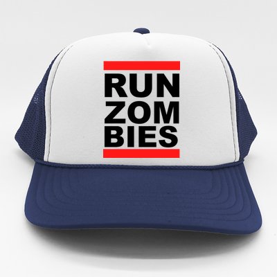 Run Zombies Retro Trucker Hat