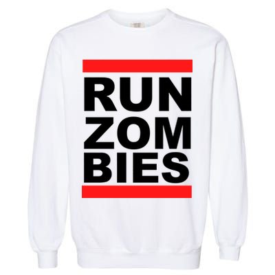 Run Zombies Retro Garment-Dyed Sweatshirt