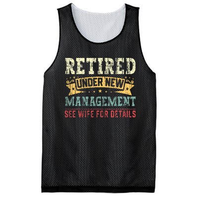 Retired Under New Management See Wife For Details Husband Mesh Reversible Basketball Jersey Tank