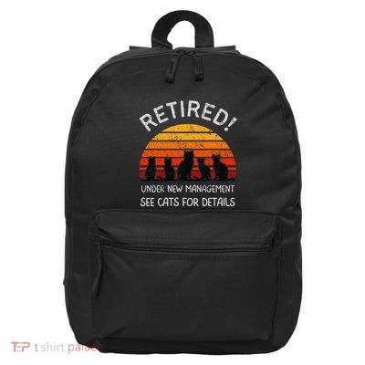 Retired Under New Management See Cats For Details 2025 16 in Basic Backpack