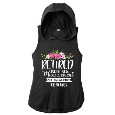 Retired Under New Management See Grand For Details Ladies PosiCharge Tri-Blend Wicking Draft Hoodie Tank