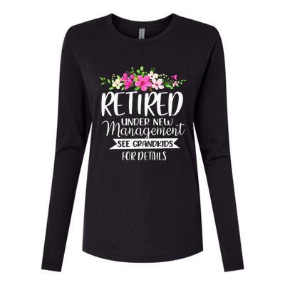 Retired Under New Management See Grand For Details Womens Cotton Relaxed Long Sleeve T-Shirt