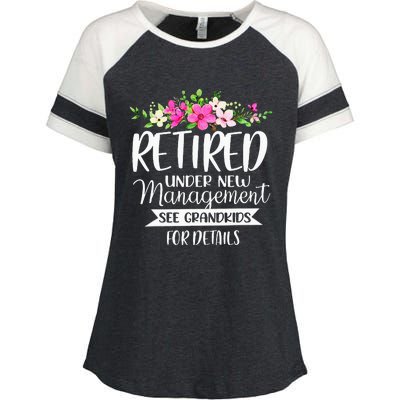 Retired Under New Management See Grand For Details Enza Ladies Jersey Colorblock Tee