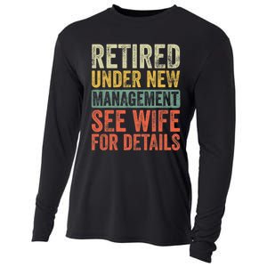 Retired Under New Management See Wife For Details Retirement Cooling Performance Long Sleeve Crew