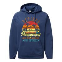 Retired Under New Management See Grandkids Funny Retirement Performance Fleece Hoodie