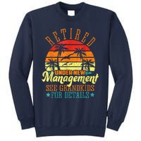 Retired Under New Management See Grandkids Funny Retirement Sweatshirt