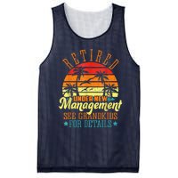 Retired Under New Management See Grandkids Funny Retirement Mesh Reversible Basketball Jersey Tank