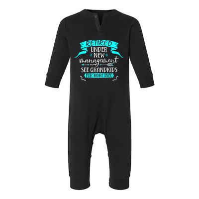 Retired Under New Management See Grand Infant Fleece One Piece