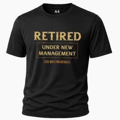 Retired Under New Management Funny Retirement Performance Shirt