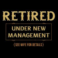 Retired Under New Management Funny Retirement 16 in Basic Backpack