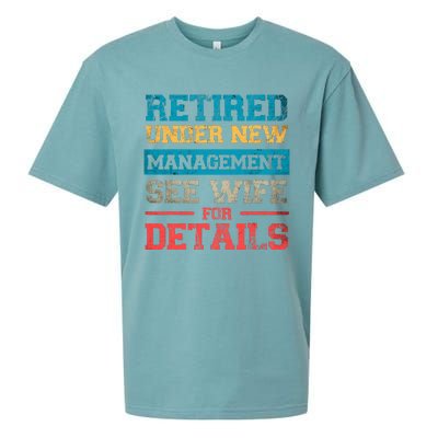 Retired Under New Management See Wife For Details Retirement Sueded Cloud Jersey T-Shirt