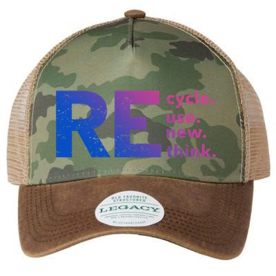 Recycle Use New Think Gift Legacy Tie Dye Trucker Hat