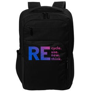 Recycle Use New Think Gift Impact Tech Backpack