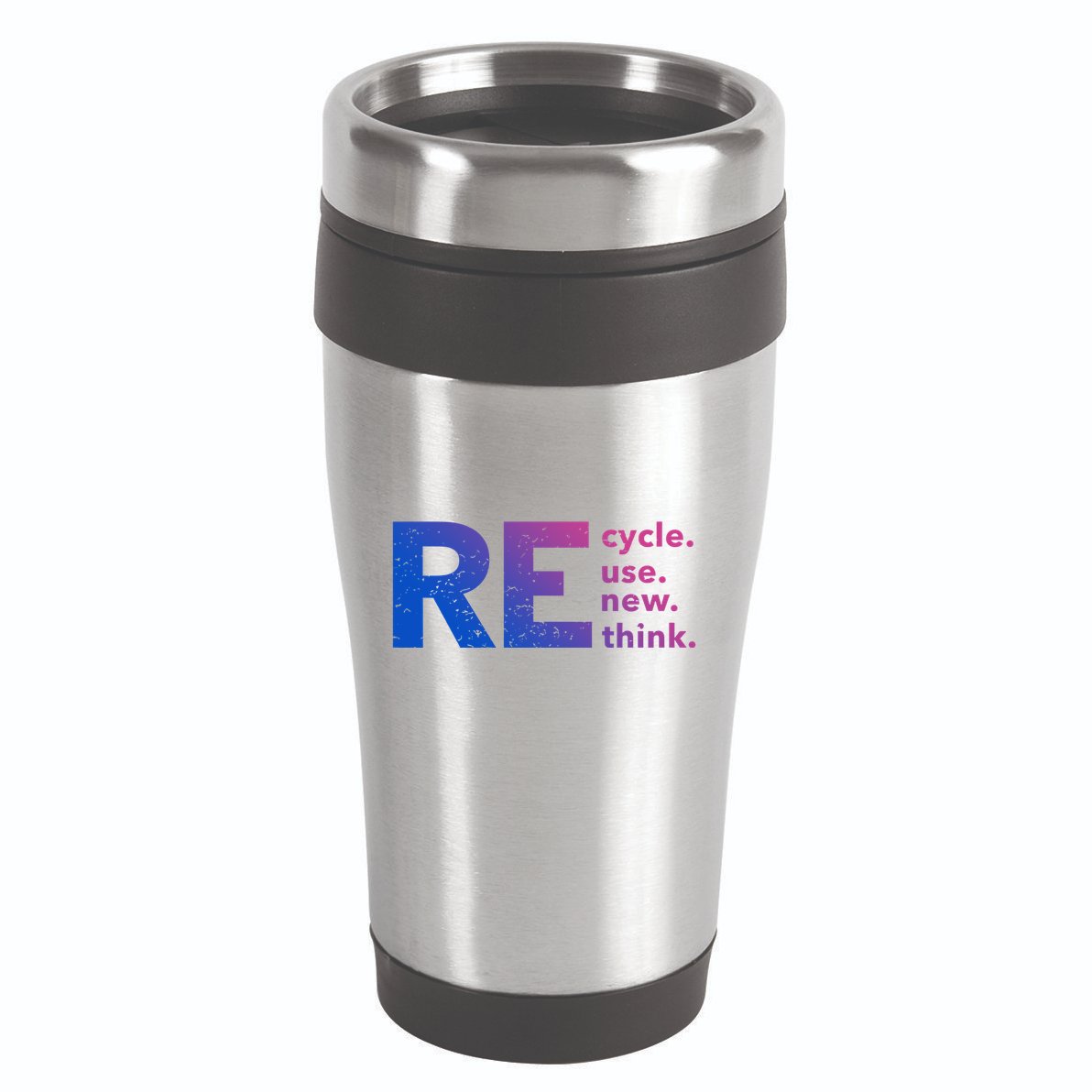 Recycle Use New Think Gift 16oz Travel Tumbler