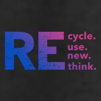 Recycle Use New Think Gift Golf Towel