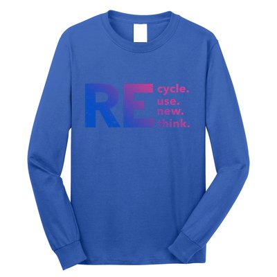 Recycle Use New Think Gift Long Sleeve Shirt