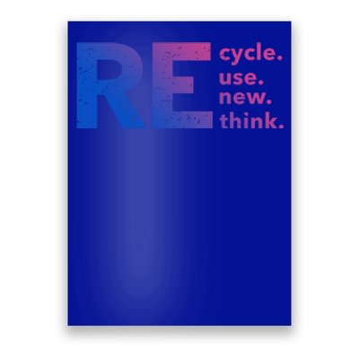 Recycle Use New Think Gift Poster