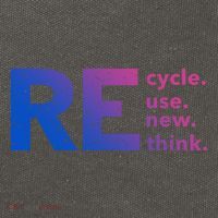 Recycle Use New Think Gift Cotton Canvas Backpack