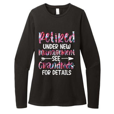 Retired Under New Management See Grandkids, Funny Retirement Womens CVC Long Sleeve Shirt